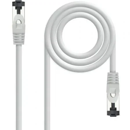 CABLE DE RED LATIGUILLO SSTP CAT8.1 AWG26 1.5 M GRIS NANOCABLE CABLE DE RED LATIGUILLO SSTP CAT8.1 AWG26 1.5 M GRIS NANOCABLE
